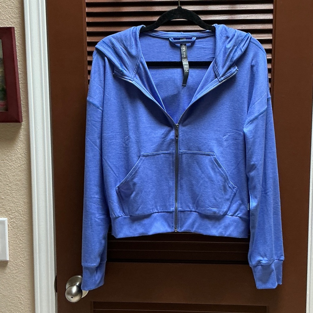 Vuori Blue Zip-Up Hoodie Jacket